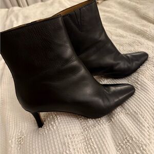 Madewell Black The Dimes Ankle Stiletto Boots Size 8